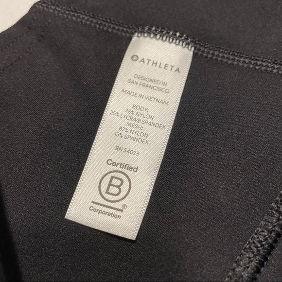 Athleta Leggings Affirmation Mesh 7/8 Tight Black Size 2X - Picture 6 of 9